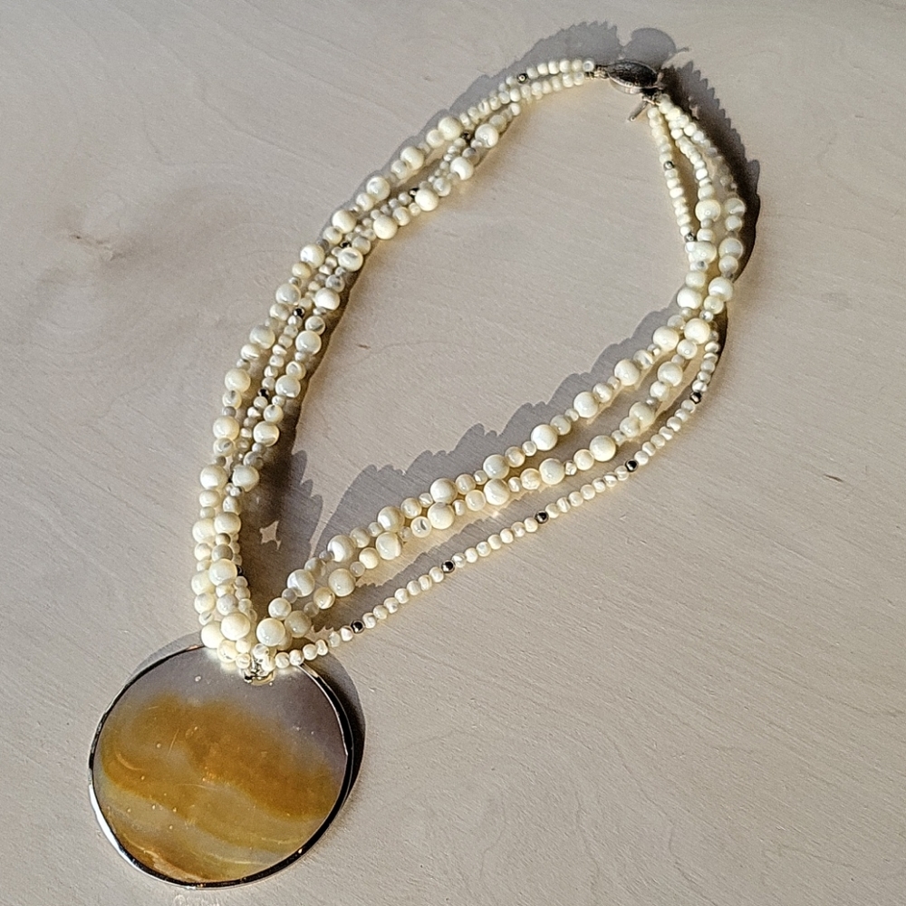 Karla Jordan Mother of Pearl Necklace